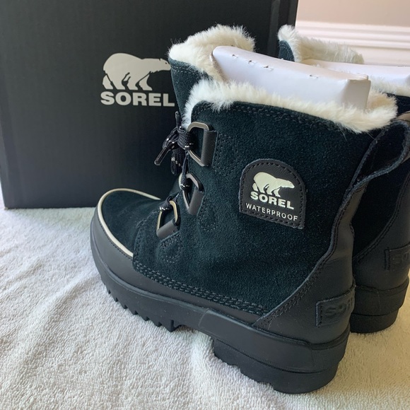 SOREL Tivoli IV WP Black/Noir Insulated Waterproof Women’s Size 6.5 - Picture 2 of 8